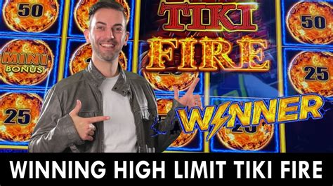 HIGH LIMIT Tiki Fire Lightning Link WINS MEGA  .